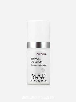 Сыворотка для глаз с ретинолом Anti-Aging Retinol Eye Serum, M.A.D Skincare, 15 гр