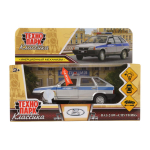 Модель ин. мет. "Ваз-2109 Спутник. Милиция" 12см, свет-звук,дв, баг, сереб, коробка 2109-12SLPOL-GY (Те