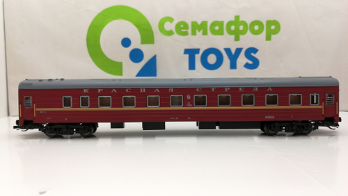 Купейный вагон «КРАСНАЯ СТРЕЛА» герб с орлом, РЖД, (VI Эп.)