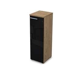 9ПЛД.017.7 Пенал средний со стеклом (400*450*1245), левый