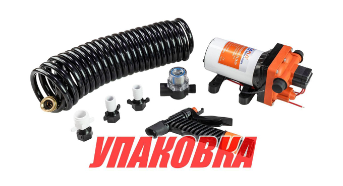 Комплект помывочный SeaFlo, 24 В, 15 л/мин, 55 PSI (3.8 бар) (упаковка из 4 шт.)