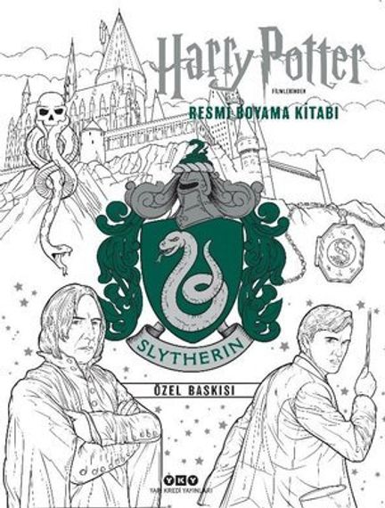 Harry Potter Filmlerinden Resmi Boyama Kitabı – Slytherin Özel Baskısı