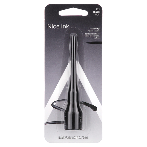 Almay, Beautiful Ink, жидкая подводка для глаз, оттенок 221 черный, 2,9 мл (0,1 жидк. унции)