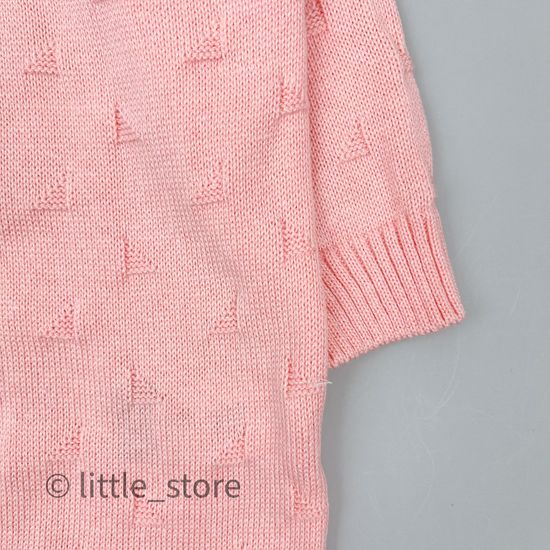 Комбинезон вязаный Персиковый