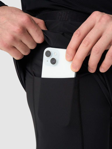 Шорты мужские 2в1 GRI Лето чёрные