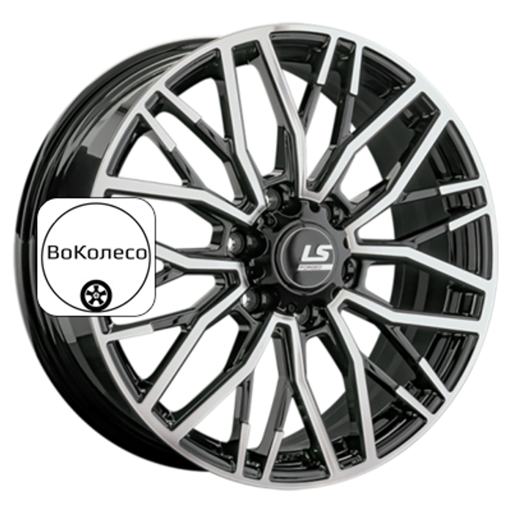 9x22/6x139,7 ET30 D100,1 LS FG33 BKF (конус, Колпак+лого) LS Forged