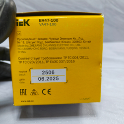 Автомат iEK KARAT ВА47-100 3P (380B)