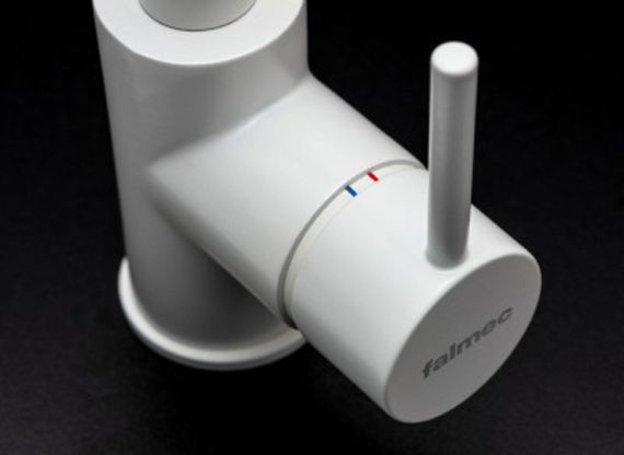 Смеситель Falmec ISEO ROUND WHITE (однорычажный, белый)