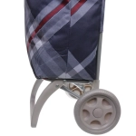 Тележка хозяйственная с сумкой (93*40*30см, колеса 15см,грузоподъемность до 40 кг) синяя