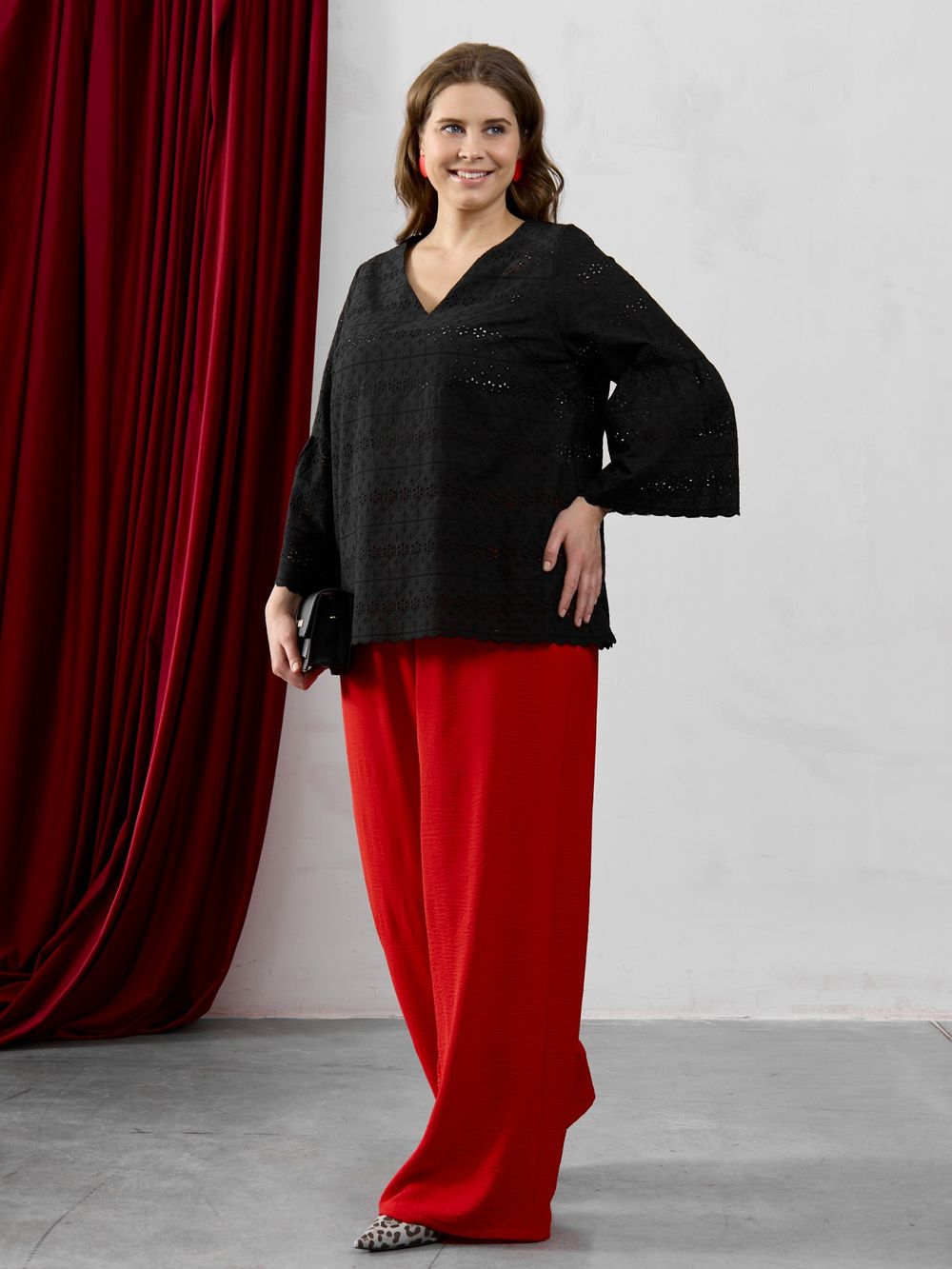 Блузка Милица-2 Виотекс ЧЕРНЫЙ -5