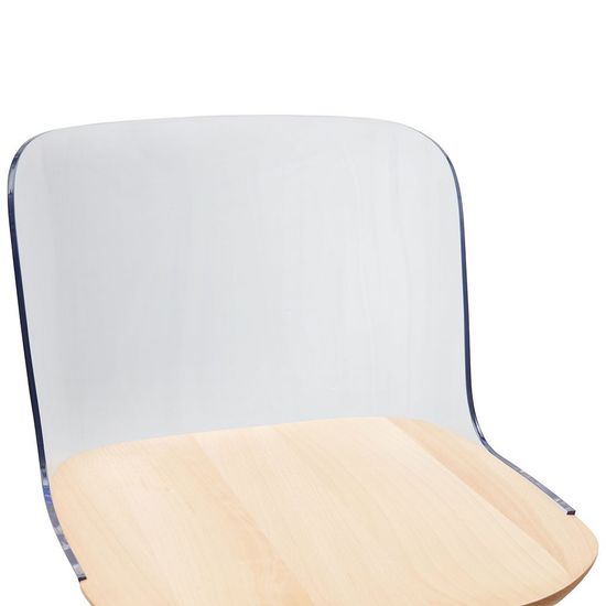 Стул Klam c прозрачной спинкой