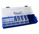 Коробка Cиний больной для аксессуаров c ручкой （450*150*80)