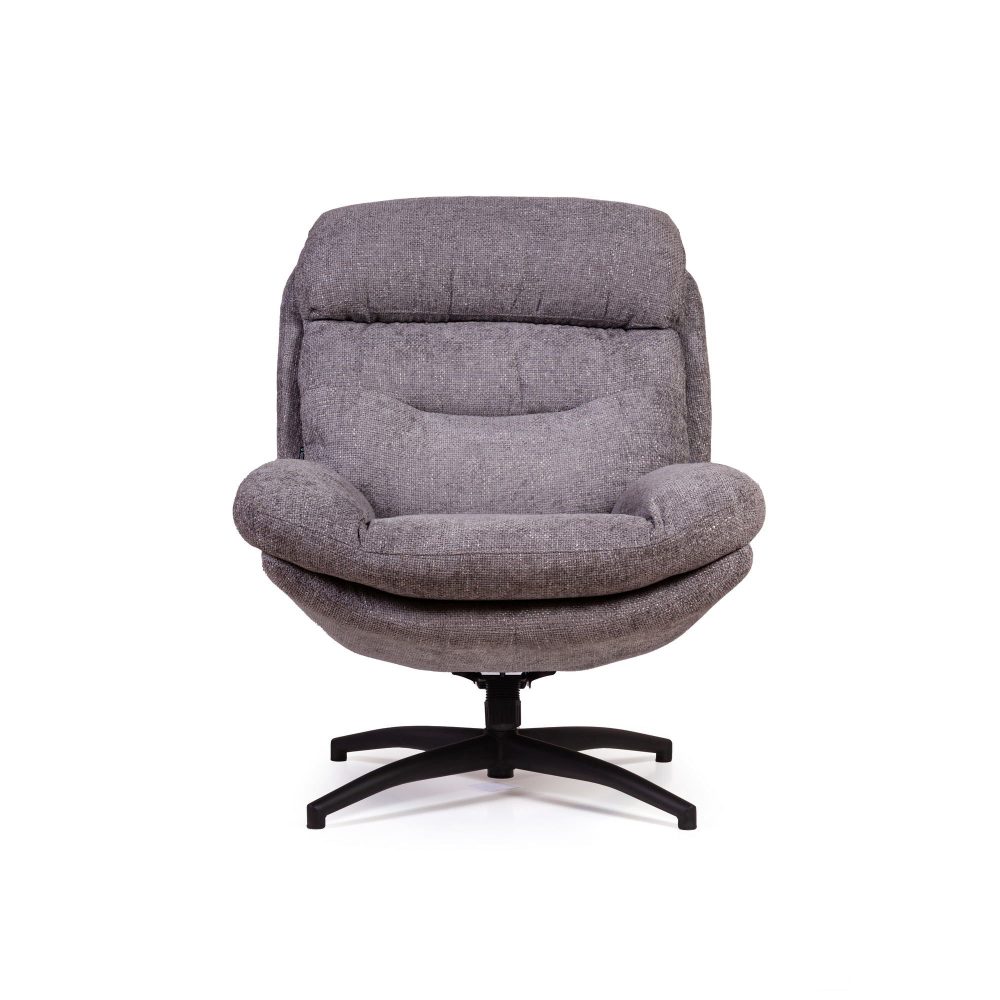 Кресло качалка с оттоманкой Magnus, серый