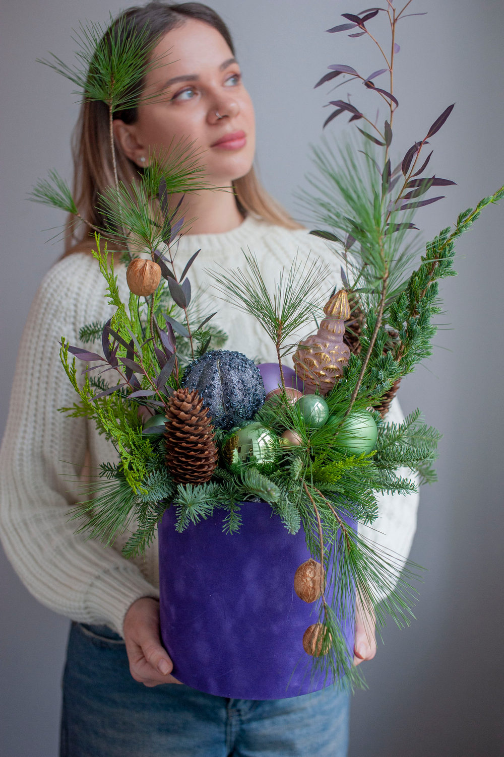 Новогодняя композиция Самоцветы