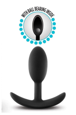 Черный анальный стимулятор Vibra Slim Plug Small - 8,8 см. (Цвет: черный)