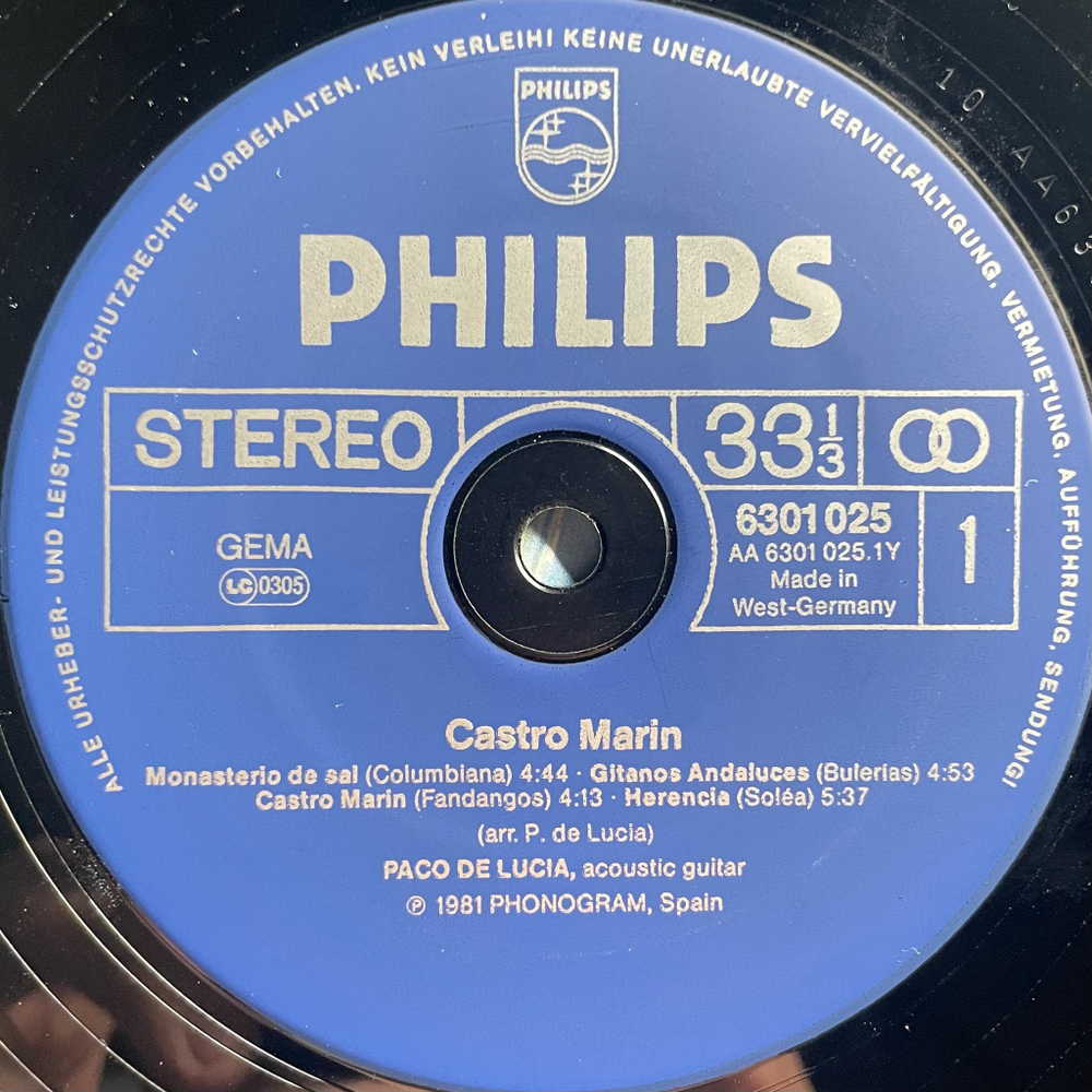 Paco De Lucia - Castro Marin (Германия 1981г.)