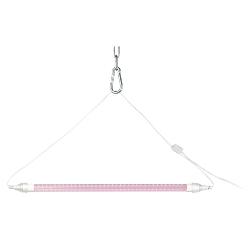 Фитолампа для растений светодиодная ЭРА FITO-9W-Rb-Т8+FITO-Holder IP65 2хG13 с выключателем 1.5м | Фитолампы T8