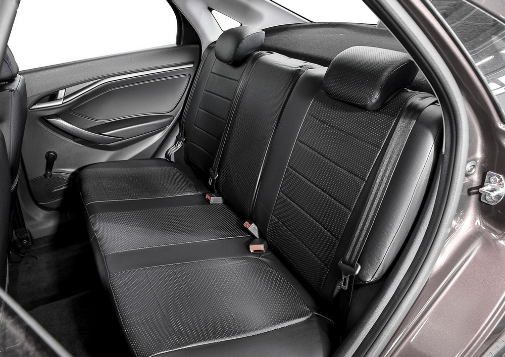 Авточехлы Rival Строчка (зад. спинка 40/60) для сидений Mazda 3 BK хэтчбек 2003-2009/3 BK, BL седан (кроме Dynamic Line) 2003-2013, эко-кожа, черные, SC.3804.1