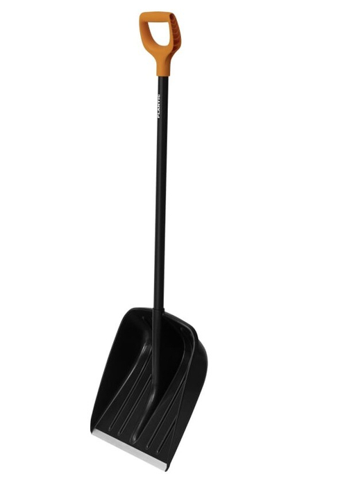 Лопата снеговая 355х445мм Сноу Пластик (черенок, ручка, пластина алюмин.)