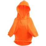Кофта - толстовка для мелких пород собак «BRO Style», цвет оранжевый, р 2XL (на флисе)
