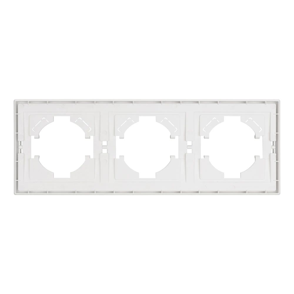 Рамка пластиковая FRM-TENDO-SFPL-3-WH (Arlight, Матовый белый) 054653