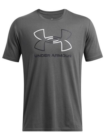 Мужская теннисная футболка Under Armour Men's Foundation Short Sleeve - серый
