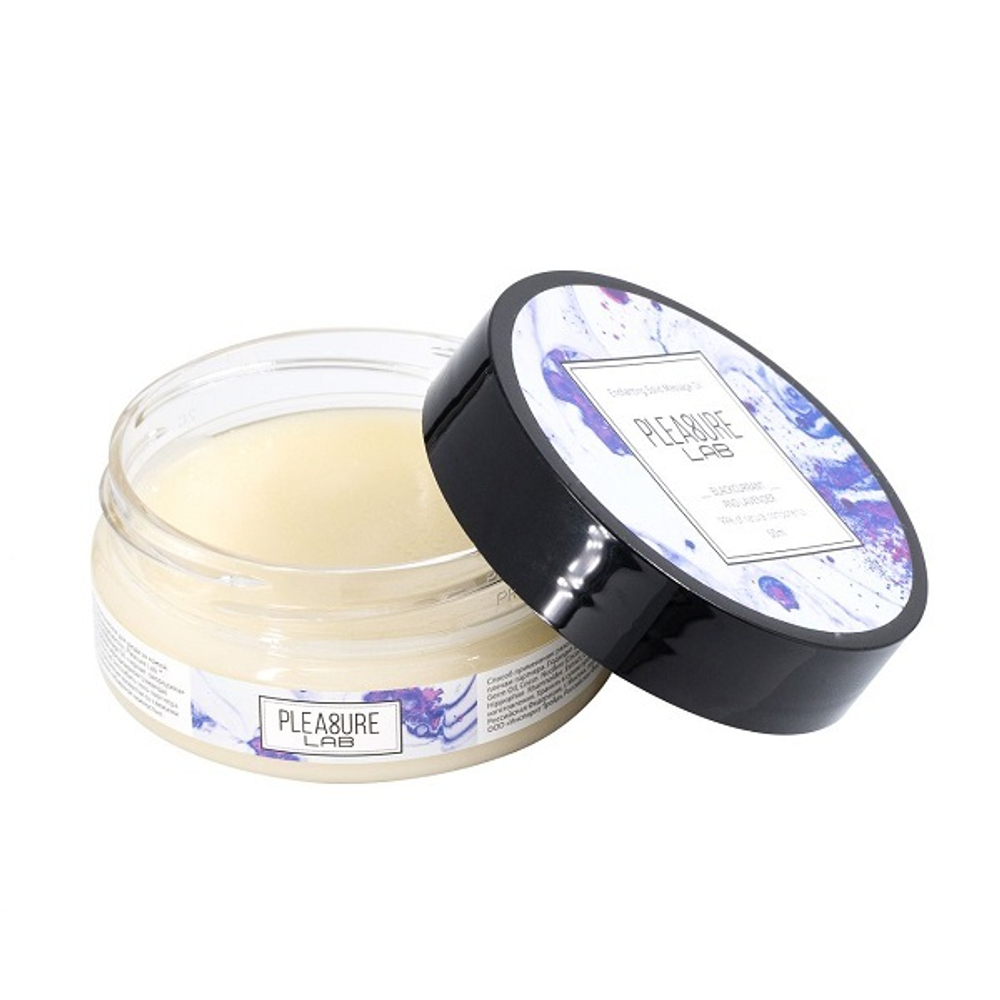 Твердое массажное масло с ароматом черной смородины и лаванды Pleasure Lab Enchanting 50мл