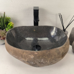 Раковина из речного камня RS-65449 45*34*15 0861