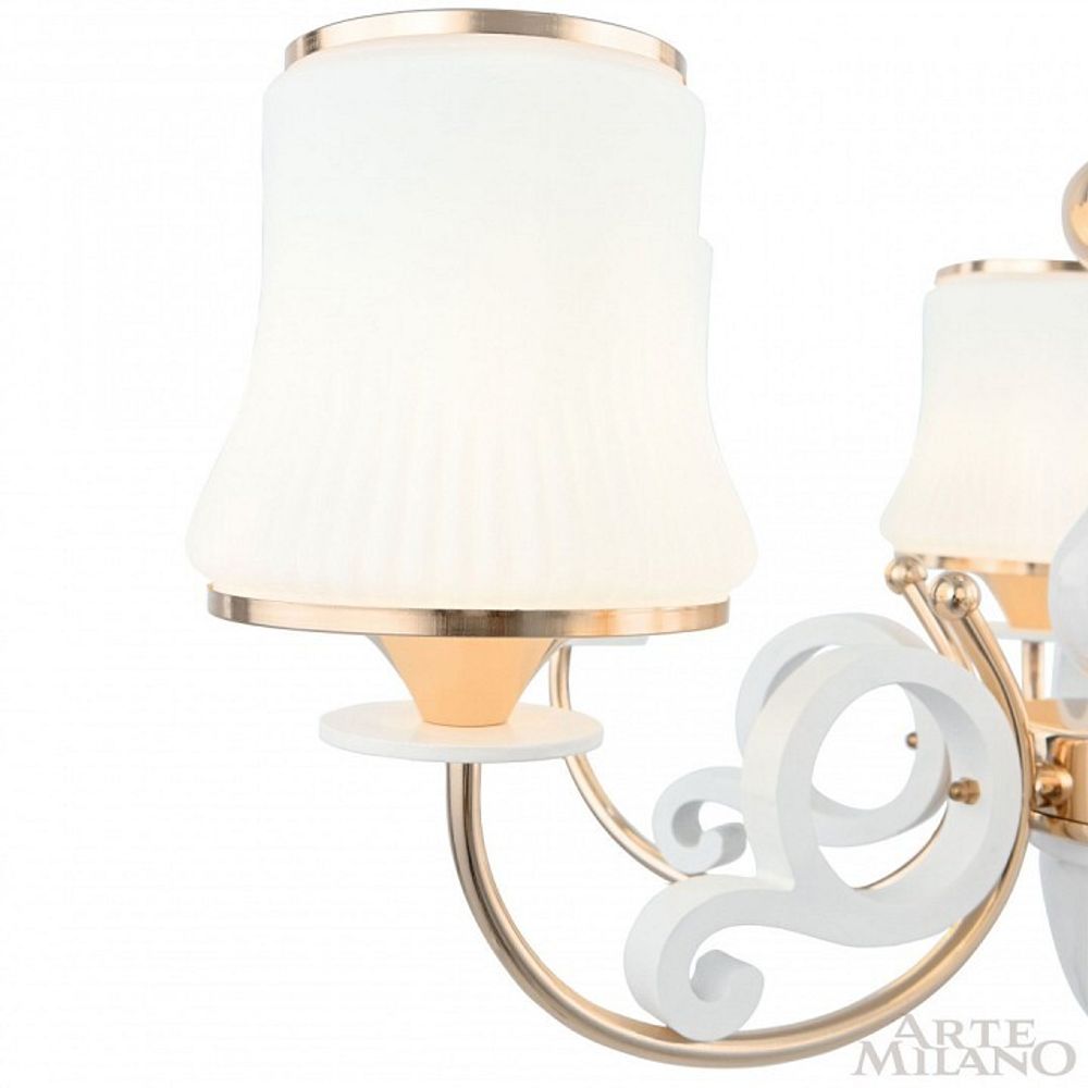 Подвесная люстра Arte Milano Florentia-1097 301097/6 Wh/Gd
