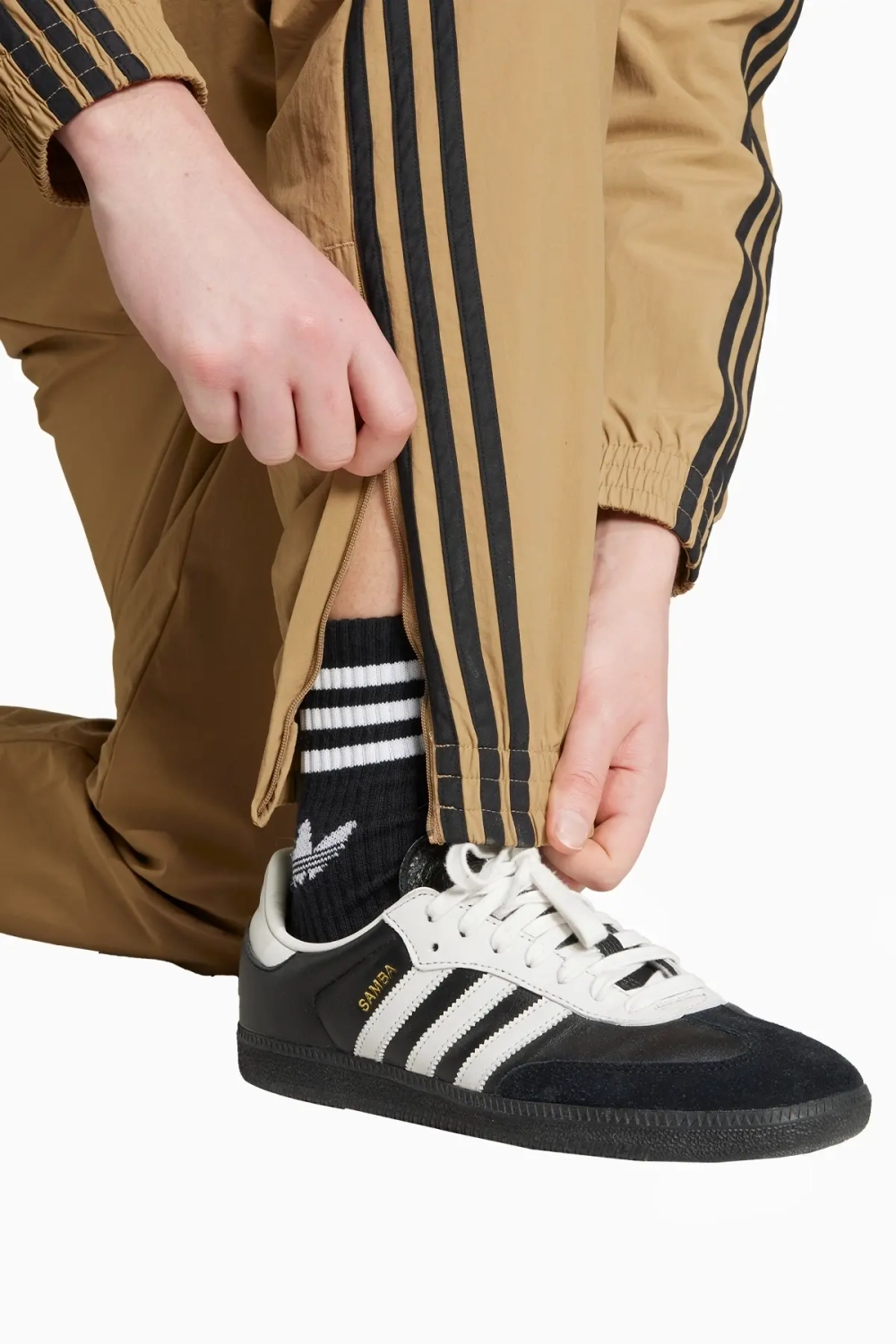 Штаны adidas Adicolor Woven Firebird - бежевый