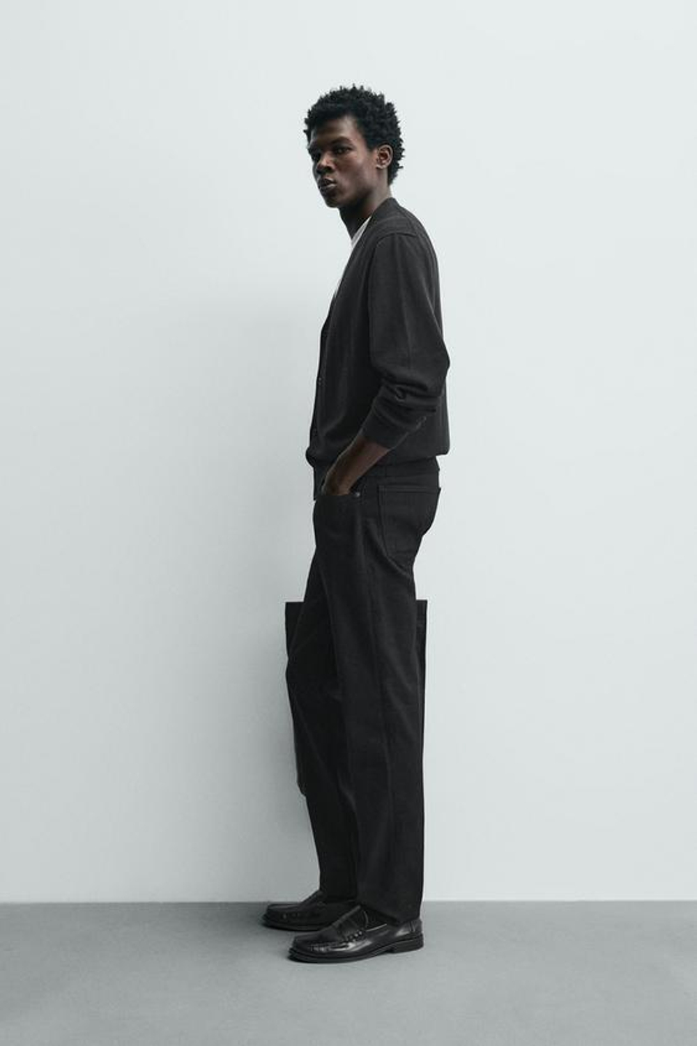 ZARA ДЖИНСЫ SLIM FIT COMFORT, ЧЕРНЫЙ