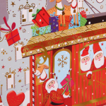 Пакет подарочный «Зимнее веселье» 32*26*10 см, микс