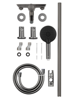 Смеситель для ванны с душевым гарнитуром WONZON & WOGHAND CLICK, Темный графит (WW- FE05L222-BGG)
