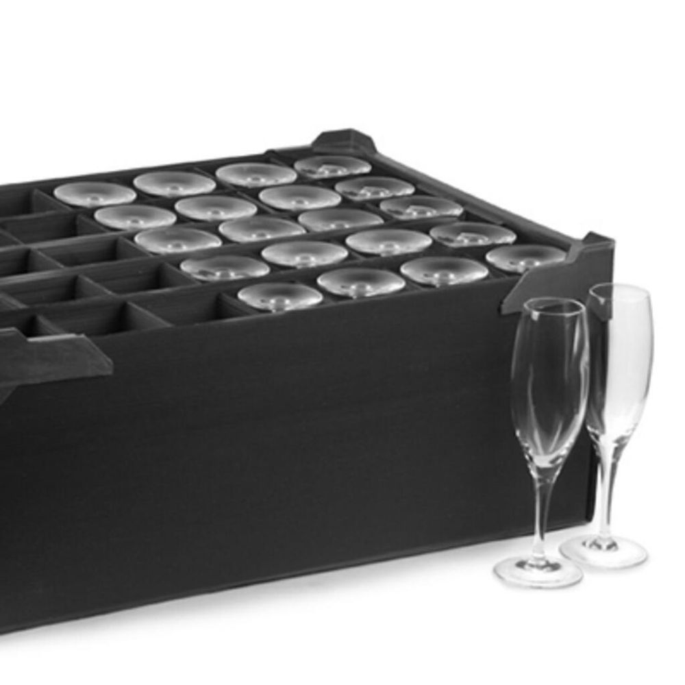 Ящик для хранения посуды для напитков 24 ячейки (8,5*8 см h18 см) 55*37,7*23 см B'Guys P.L.