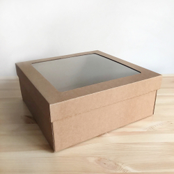 Коробка с окном 30 х 30 х 12 см