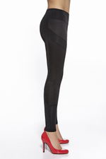 Легинсы Sisi с декоративными вставками (Размер: L) (Цвет: черный)