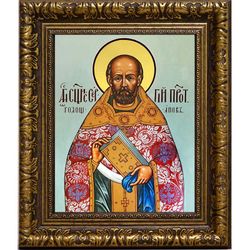 Сергий Голощапов, священномученик, пресвитер. Икона на холсте.