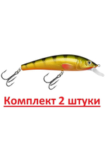 Воблер Минноу M-33 100mm, цвет 048 (окунь), 1 штука