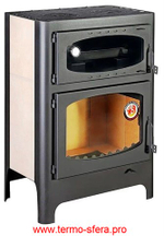 Печь-камин БАВАРИЯ ЭКО с духовкой и плитой