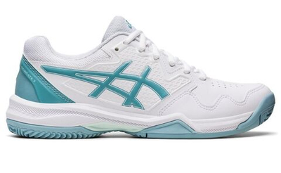 Женские Кроссовки теннисные Asics Gel-Dedicate 7 Clay - white/smoke blue