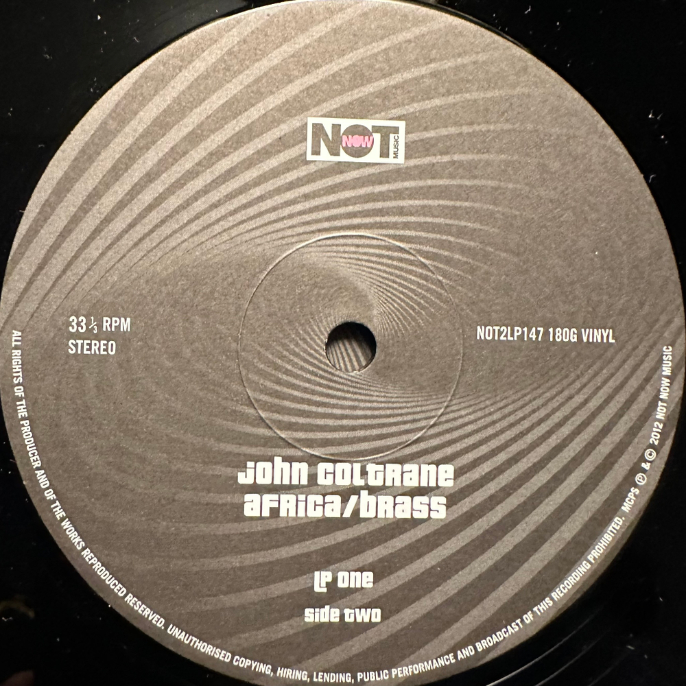 John Coltrane ‎– Africa/Brass 2LP (Европа 2012г.)