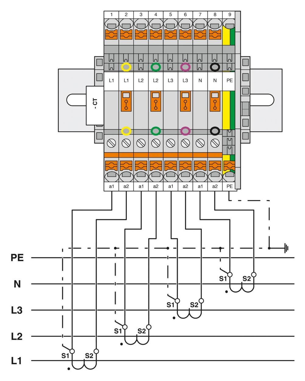 3047413 - UTMED 6 - Проходные клеммы