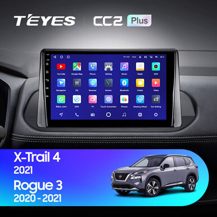 Teyes CC2 Plus 10.2" для Nissan X-Trail, Rouge 2021