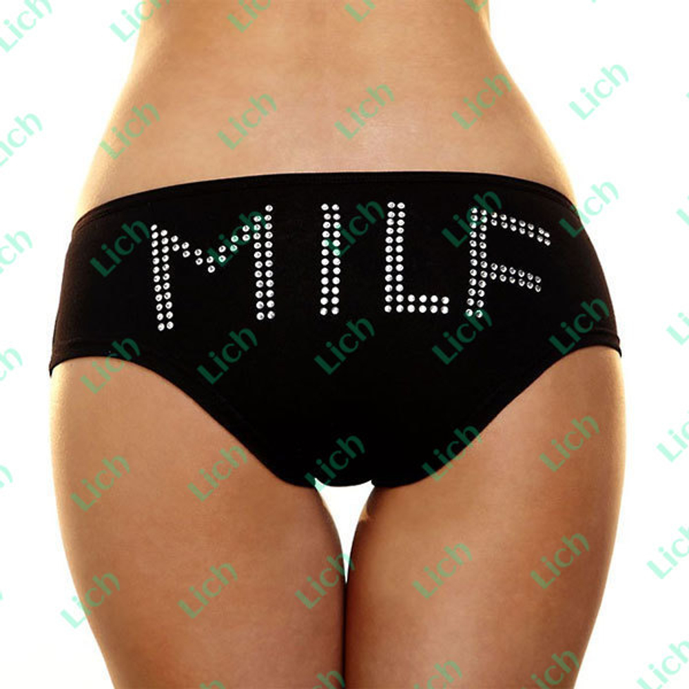 Трусики-слип с надписью MILF