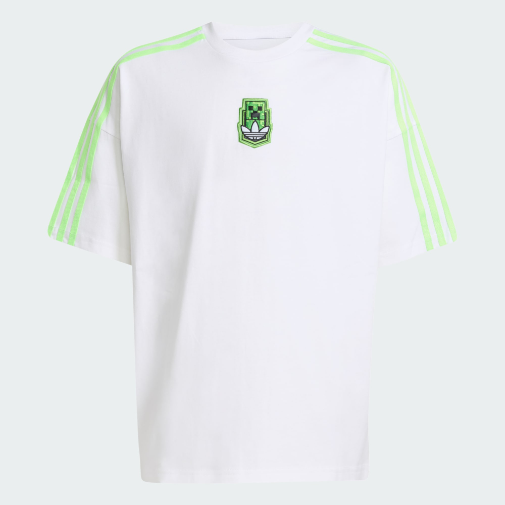 Adidas Футболка с графикой Minecraft, белый