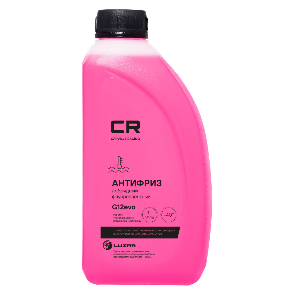 Антифриз CR VAG PSi-OAT, G12evo, флуор, -40°С готовый 1.07 кг / 1 л