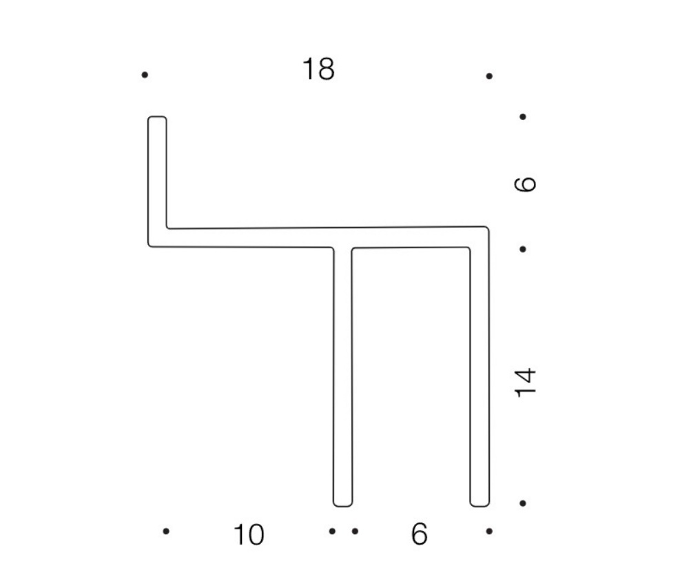 Плинтус Ликорн Скрытый плинтус / Теневой профиль C-10.2.1 Угловой, для монтажа на черновом этапе