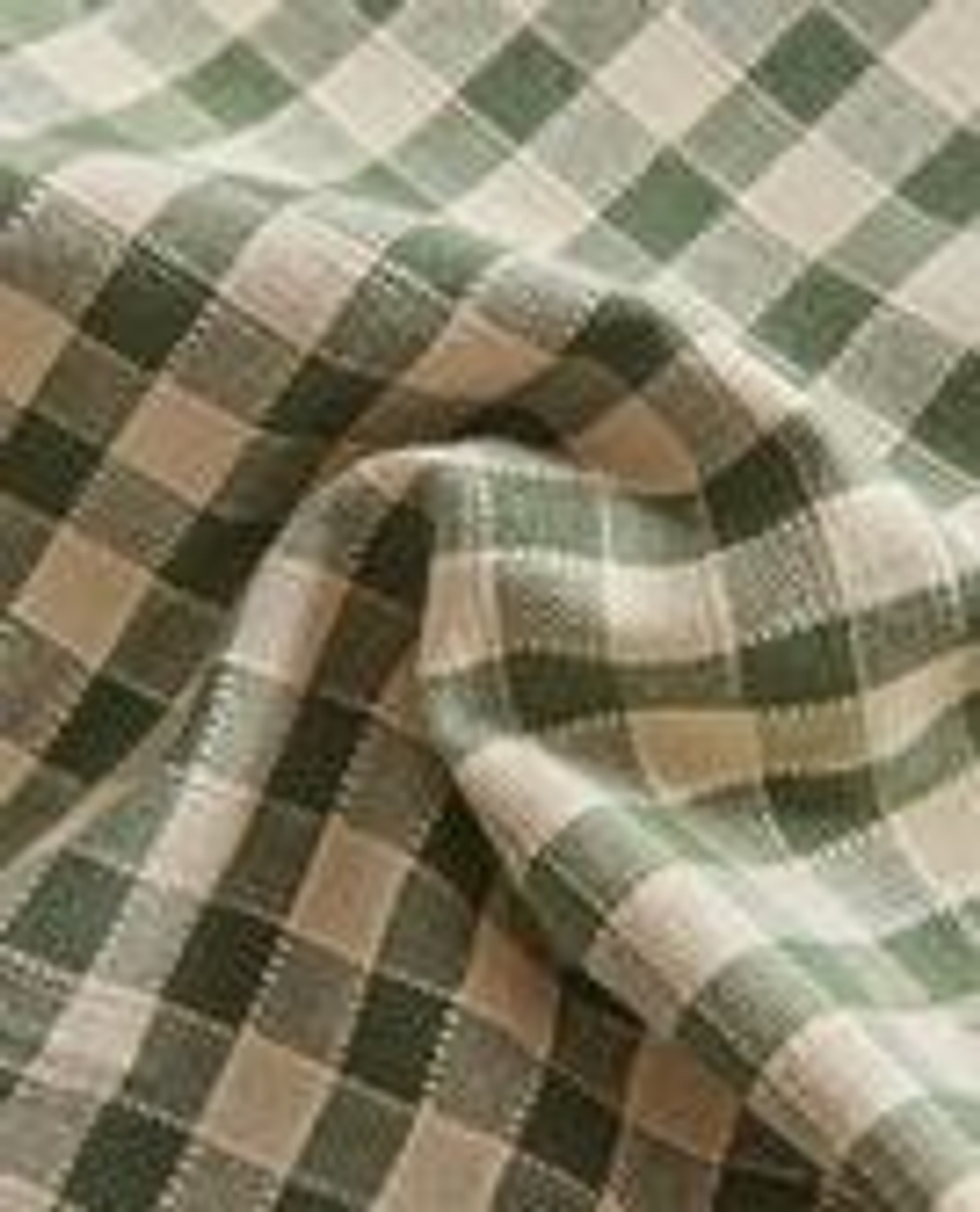 ZARA HOME НАБОР САЛФЕТОК В КЛЕТКУ (2 ШТ.), ЗЕЛЕНЫЙ