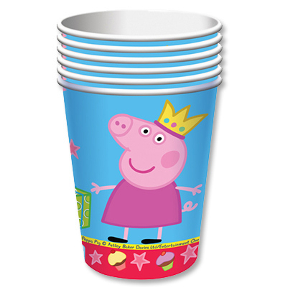 Распродажа Стакан бум Пеппа 210мл 6шт.