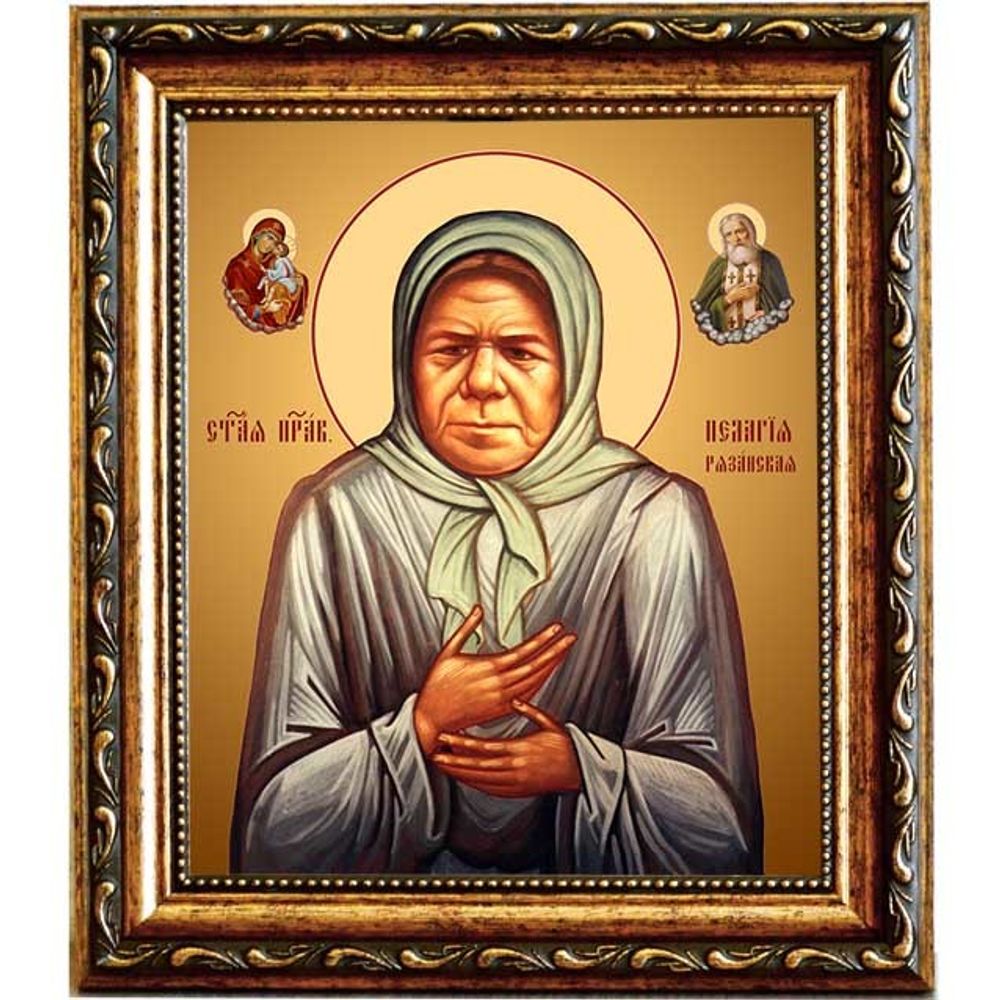 Пелагия Рязанская блаженная. Икона на холсте.